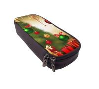 Pencil Case Large Pencil Pouch Merry Christmas Tree Pencil Bag for Office Small Zipper Pouch for Pencils