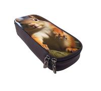 Pencil Case Large Pencil Pouch Squirrel Funny Animal Pencil Bag for Office Small Zipper Pouch for Pencils