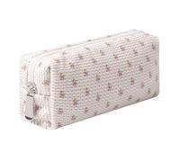 Pencil Case Lightweight Aesthetic Pen Case Office College School Storage Bag Pouch Holder Box Organizer Makeup Pouch Cosmetic Bag for Girls Boys Kids (Flowers-Apis)