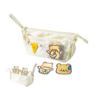 Pencil Case | Lightweight Pencil Box | Cute Bear Pencil Bag | Pen Case | Stationery Organizer | Pencil Pouch with Handle | Stationery Storage Bags for Girls Boys