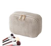 Pencil Case Makeup Bag, Multi-Purpose Organizer, Corduroy, Makeup Mini Pouch, Travel Wash Bag, Large-Capacity Storage, for School Office Travel
