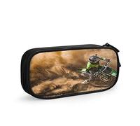 Pencil Case Motocross Dirt Bike 013, Big Capacity Large Pouch Pen Holder School Supplies Stationery Storage Organizer for Office Student Girls Boys