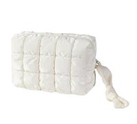 Pencil Case Office College School Storage Bag Pouch Holder Box Organizer Makeup Pouch Cosmetic Bag Aesthetic Cute Pen Case for Girls Boys Kids (white)