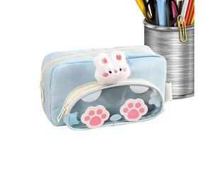Pencil Case Organizer | Large Capacity and Multifunctional - Travel Bag for Storage of Toiletries - for Highlighters, Erasers, Rulers, Children, Girls, Teens, Studies, blue, Please refer to the