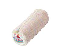 Pencil Case Pen Bag with Cartoon Strawberry Cake Design, Cylindrical Stationery Pouch for School Supplies Storage Pen Holder Pouch Round Bag School Desk Supply Case Small Item Storage Zipper Holder