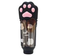 Pencil Case, Pencil Case, Silicone Pencil Case, Creative Stationery Case, Cute Cat Design Silicone Pencil Case Creative Organizer, Black, riferimento alla descrizione, Please Refer to Description