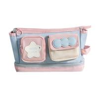 Pencil Case - Pencil Case with Capacity for Girls | Storage Box for Eraser Ruler Pen Sticky Notes | School Daily Use Office Travel Work