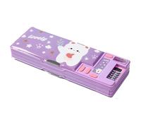Pencil Case - Pencil Holder for Cartoon Storage Box, Smooth Zipper Opening, Easy Access Storage, Top Stationery Organizer for Home, Office, Purple., Se référer au descriptif, Refer to description