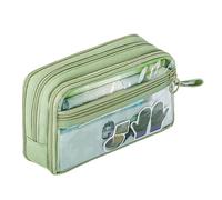 Pencil Case - Portable Zipper Pencil Case Organizer | Pencil Case Organizer Bag for Teenagers Girls Adults Pencil Case Cosmetic Pen Case, green, Fare riferimento alla descrizione, Please refer to