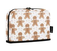 Pencil Case Pouch Large Pen Bag Wide Opening Organizer Zipper School Supplies Girls BoysCookie Man Snowflake