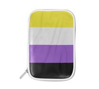 Pencil Case Pride LGBT Flag, Holder Pencil Bag Colorful Stripe Zipper Stationery Travel Pouch Bag Organizer Cosmetic Pen Bag for School Girls Boys