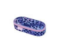 Pencil Case School Cosmetic Case Herlitz Wild Cat - Single Compartment with Flip Organizer, Without Equipment, Purple Pink (21,5x9x6 cm)