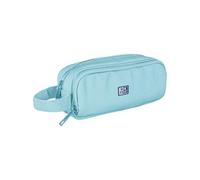 Pencil Case School Cosmetic Case Oxford B-Smart Blue - Roomy Chamber, Organizational Erasers, Suspension Holder, Durable Polyester (22x9,5x7 cm)