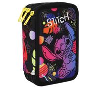 Pencil Case School Pencil Case with Accessories 3-Compartment Stitch