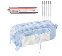 Pencil Case, School Storages Pencil Bag, Pen Storage Container for Classroom Art Teen Use, Stationery Organizer, Large Lightweight Durable Quality, Travel College Kids Craft, 3.35x2.2 inches