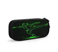 Pencil Case Skates Figure Skating Neon Girl, Big Capacity Large Pouch Pen Holder School Supplies Stationery Storage Organizer for Office Student Girls Boys