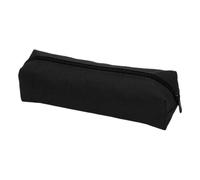 Pencil Case Solid Color Pencil Stationery Office Supplies Portable Storage Box-Black-A