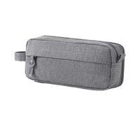Pencil Case, Spacious Dul Compartment, Pencil , Portable Pen Bag, Multifunctional Journaling Deliveries, Stylish School Pencil Bag for Students, Professionals, Travelers, gray, Siehe