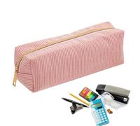 Pencil Case, Spacious Storage Folder, Stylish Pen Station for Rule Eraser Marker Stickers Notes, Travel Office College Art Class Work, pink, verwijzen naar de beschrijving, Unisex