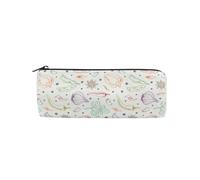 Pencil Case Star Bean Parsley Garlic Cloves，Pencil Holder Zipper Canvas Pen Box Pouch Storage Box Hot Chili Pepper Cosmetic Stationery Bag for Student School Office