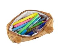 Pencil Case Stationery Organizer School Supplies Cute Plush Pen Pouch - for Sticky Notes, Eraser, Marker, Lipstick, Earphones, Girls, Students, School, b, Refer to description, Unisex