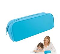 Pencil Case, Stationery Organizer, Soft Silicone Pouch, Compact and Portable, Multi-Purpose Storage/Aesthetic Design, 19x5x8cm/7.48x1.97x3.15 Inches for Women Students Kids