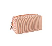 Pencil case, Striped Pencil Pouch,Stylish Simple Pen Bag with Practical Zip, Cosmetic Bag, Pencil Bag Stationery Pouch for Teenage Boys Girls School College (Orange)