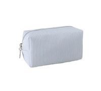 Pencil case, Striped Pencil Pouch,Stylish Simple Pen Bag with Practical Zip, Cosmetic Bag, Pencil Bag Stationery Pouch for Teenage Boys Girls School College (Blue)