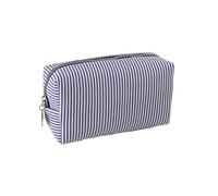 Pencil case, Striped Pencil Pouch,Stylish Simple Pen Bag with Practical Zip, Cosmetic Bag, Pencil Bag Stationery Pouch for Teenage Boys Girls School College (Purple)