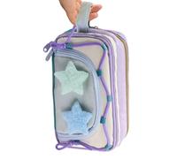 Pencil case - The distinctive design gives this pencil case a character and is a meaningful gift for anyone who fills their daily with personality, Purple, see description, See