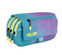 Pencil Case with 4 Compartments with Flap Sunset Turquoise 24 x 13 x 10 cm