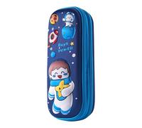 Pencil Case with Compartments Pencil Case, Pencil Case for Kids, Waterproof Pen Case, Stationery Bag, Cartoon Pencil Case for Birthday, Space Baby, Consulte la descripción, See description