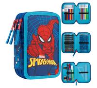 Pencil Case with Stationery Included School Supplies Filled Large Pencil Case Multiple Compartments Colouring Pencils Pens Boys Stationery Set Gifts