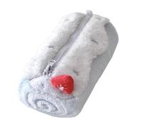 Pencil Case with Zipper for Stationery - 7.68 Inch Organizer | Velvet Fabric Pencil Case - Stubble for Plush Pencils for Cakes, Pens, Makeup, School Supplies for Children, blue, Please refer to the