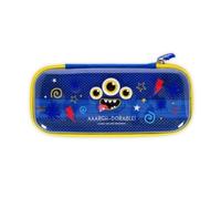 Legami - Wonderwow Monster Theme Pencil Case, 2 Compartments and Inner Pen Holder, Inner Compartment with Mesh Fabric, Zip Closure, 23 x 11 x 5 cm