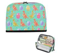 Pencil Cases Large Capacity Pen Pencil Case High Capacity Stationery Pen Bag for Teen Girls Middle School Dinosaur Pterodactyl Stegosaurus Easter Eggs lapiceros para mujer