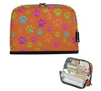 pencil cases large capacity zipper pencil case articles pa pencil case for teenagers middle school colorful cat paws