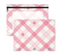 Pencil cases with zipper paper storage bag A4 letter 2 packs office teacher, Color 26, 1 size x2, Cartoon