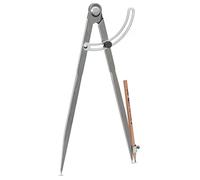Pencil Compass 12 inch, Precision Woodworking Compass with Wing Divider and Pencil Holder, Metal Compass Ideal for Geometry Drafting and Technical Drawing, Engineering and More