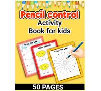 Pencil control activity book for kids 50 pages. Comes with 50 Colorful Pages. Engaging exercises enhance fine motor skills and hand-eye coordination, ... skill development and creative expression.