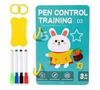 Pencil Control Book - Erasable Writing Tools Workbook, Kindergarten Learning Workbook with Reusable Prewriting Practice Pages, Fine Motor Skill Development Book for Preschool Kids | Home