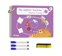 Pencil Control Tracing Workbook - Beginner Handwriting Practice Book, Writing Skill Development Guide, Reusable Educational Sheets, Fun Letter Formation Aid | Kids School Supplies Early Learning