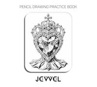 Pencil Drawing Practice Book - Jewel: Mastering Ornate Gemstones, Gold Filigree Frames, and Technical Graphite Shading