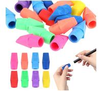 Pencil Erasers,100 pcs Pencil Top Eraser Eraser Caps on The Top of Pen and Pencil Assorted Colors Painting Pencil Eraser Toppers for Kids School Supplies