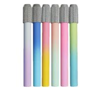 Pencil Extension, Pencil Extension Holder, Pen Holder Extension, Portable Pencil Holder Extension, Ergonomic Pencil Extension for Colouring Pencils, 6/8 Pieces