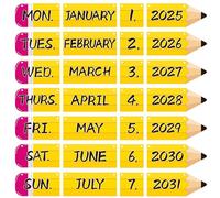 Pencil Flip Calendar Bulletin Board Set for Classroom Decorations,Classroom Calendar Flip Chart With 57 Date Cards for for Home Back to School Classroom Decoration Supplies