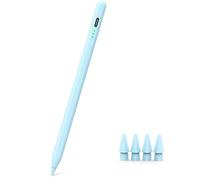 Pencil for iPad 2018-2025, 13 minutes fast charge, Pixel Precision, Tilt Sensitive Stylus Pen Compatible Apple iPad A16 11/10/9/8/7/6th Gen, Pro 12.9/11/13 Inch M4, Air 3/4/5/M2/M3, Mini 5/6/7, Blue