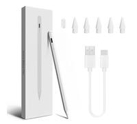 Pencil for iPad (2018-2025), Fast Charging, Palm Rejection, Tilt Sensitivity Stylus Pen Compatible Apple iPad 11/10/9/8/7/6th Gen, Pro 12.9/11/13 Inch M4, Air 3/4/5/M2/M3, Mini 5/6