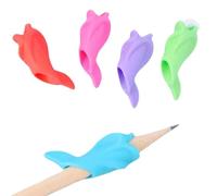 Pencil Grippers for Kids Handwriting | Corrector Writing Postures Pen Holder | Silicone Dolphin Writings Aid Tools | Soft Pencil Grips Handwriting Aid Set of 5for Writing Finger Grips for Pencils