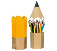 Pencil Holder - 274g ABS Large Capacity Penncil Shaped Pen Holder | Colorful Storage Organizer for Pen, Cute Pencil organizer for Home, School, Classroom, Working Place